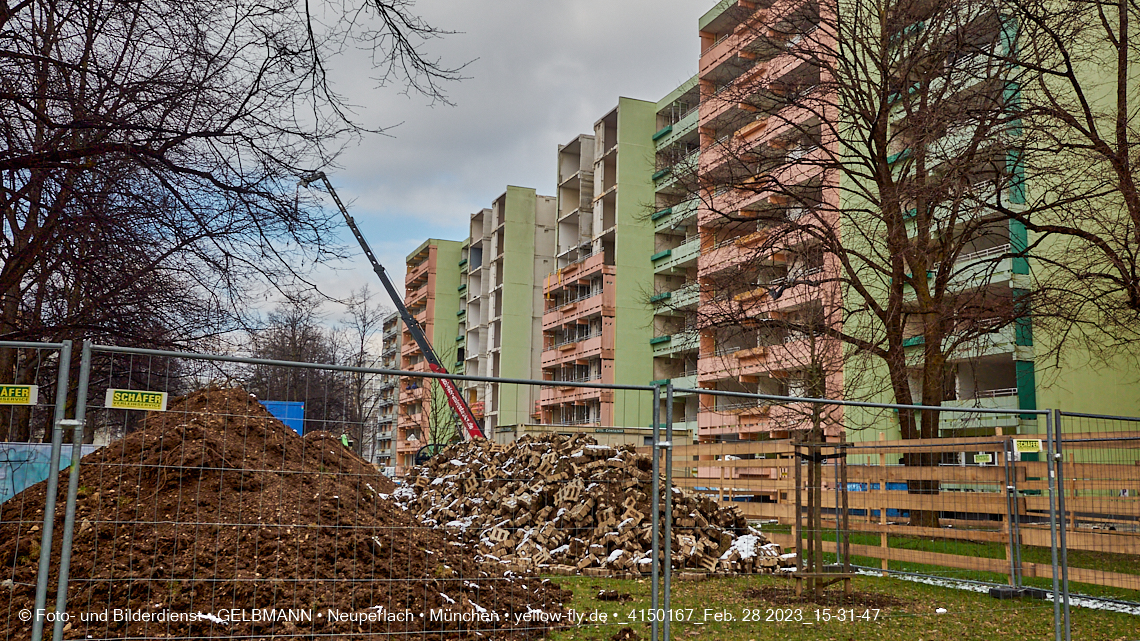 28.02.2023 - Sanierung in der Kurt-Eisner Straße Neuperlach